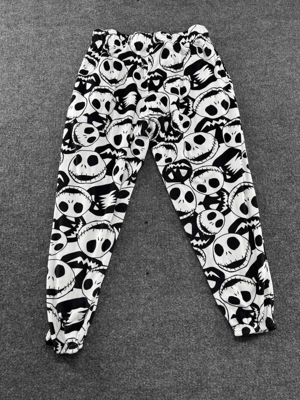 Disney Nightmare Before Christmas Pajama Pants Kids 8-10 Jack Fleece Black